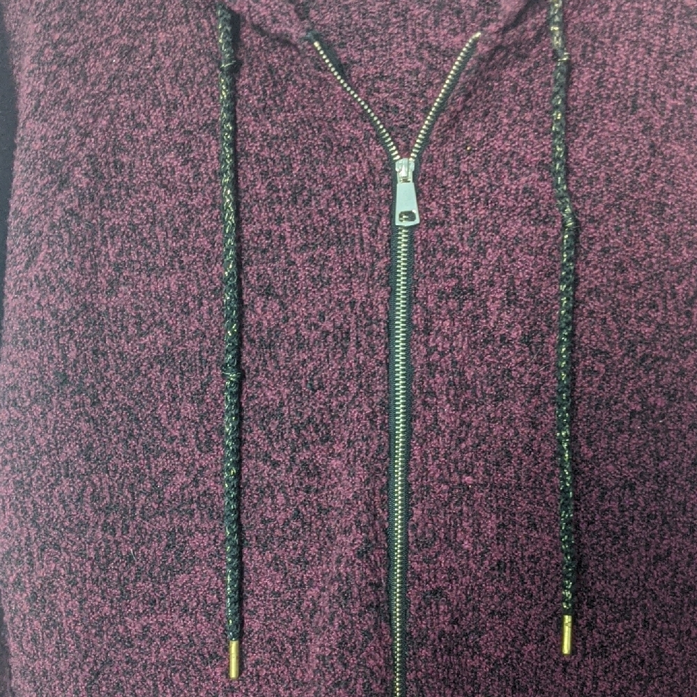 Source Unknown Maroon Hooded Jacket - image 5